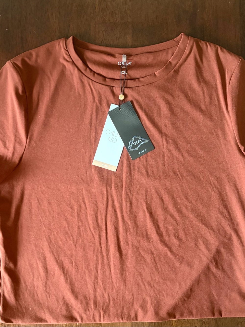 CALIA by Carrie Underwood Rust Red Brown Crop Top Size XXL - Picture 3 of 3